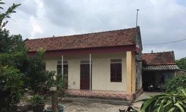 Nhà ông Nguyễn Văn Xuyên, nơi con rể mang xăng đến tự thiêu - Ảnh: Hoàng Long