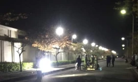 Hiện trường phát hiện thi thể nam công nhân bị tử vong - Ảnh: CATB