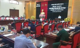 Tỉnh Ninh Bình tổ chức họp báo về Đại hội Đảng bộ tỉnh Ninh Bình lần thứ XXII - Ảnh: Hoàng Long