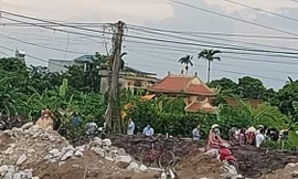 Khu vực phát hiện thi thể ông Vũ Văn Điều. Ảnh: Hoàng Long