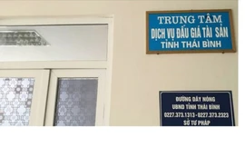 Trung tâm Dịch vụ đấu giá tài sản Thái Bình có 4 cán bộ gồm 2 lãnh đạo, 2 nhân viên đã bị vướng vòng lao lý - Ảnh: Hoàng Long