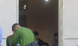 Tiến hành điều tra, xác định nguyên nhân tử vong của thượng uý Nguyễn Tuấn Minh - Ảnh: Hoàng Long 