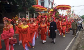 Lễ hội Phủ Dầy được tạm dừng để ngăn ngừa nguy cơ lây nhiễm - Ảnh: Hoàng Long