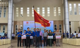 DVTN Nam Định ra quân thực hiện chiến dịch Tình nguyện hè 2020 - Ảnh: Hoàng Long