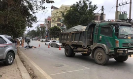 Hiện trường vụ tai nạn .Ảnh: Triệu Sơn