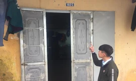 Nửa đêm, 4 đối tượng đến phòng trọ này để cướp tài sản. Ảnh: Duy Chiến