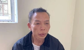 Bị cáo Triệu Văn Thắng chờ tòa tuyên án .Ảnh: DC