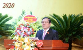 Đồng chí Lại Xuân Môn tái đắc cử Bí thư tỉnh ủy Cao Bằng .Ảnh: CB