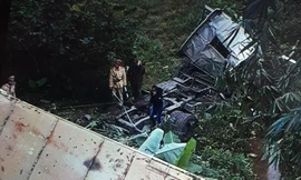 Hiện trường vụ tai nạn - Ảnh: H. Sơn