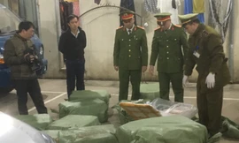 Ngăn chặn 880 kg nầm lợn ở sát biên giới Việt- Trung. Ảnh: TL