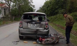 Hiện trường vụ tai nạn .Ảnh: TL