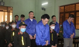 11 bị cáo lĩnh án tử hình, chung thân trong đường dây ma túy do Trần Văn Bằng cầm đầu .Ảnh: P.0