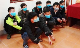 Các đối tượng trong đường dây đưa người Trung Quốc nhập cảnh trái phép. Ảnh: TL