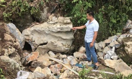 Hiện trường vụ việc .Ảnh: H. Điệp