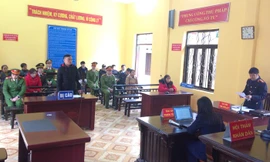 Quang cảnh phiên tòa. Ảnh: Thu Thủy