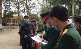 Sáng nay (18/2) có 40 người sẽ rời khỏi đơn vị Trung đoàn 123 và 40 người sẽ về vào buổi chiều cùng ngày .Ảnh: Duy Chiến