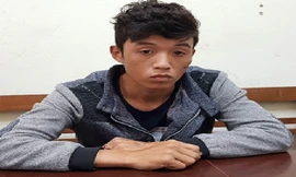 Đối tượng Đồng tại cơ quan công an Lạng Sơn. Ảnh: Huyền Mỹ