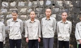 Các đối tượng tham gia buôn bán ma túy cho học sinh phổ thông ở Hữu Lũng, Lạng Sơn .Ảnh: TL