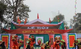 Lễ hội chùa Bắc Nga rất đặc sắc, thu hút số lượng lớn du khách tham dự .Ảnh: TL