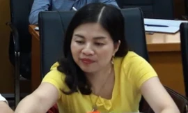 Bà Thu giải trình những vấn đề liên quan đến công tác quản lý tài sản công. Ảnh: HN 