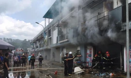 Hiện trường vụ cháy .Ảnh: TL