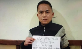 Đối tượng Nhân tại cơ quan công an Lạng Sơn *ảnh: Duy Chiến