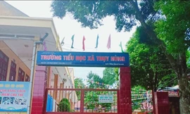 Trường Tiểu học Thụy Hùng, nơi xảy ra câu chuyện học sinh nghi bị cô giáo gây tổ hại cho học sinh .Ảnh: Duy Chiến