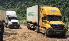 Hiện trường vụ tai nạn .Ảnh: Vũ Tiệp