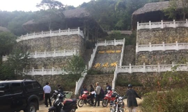 Đoàn kiểm tra liên ngành thành phố Lạng Sơn kiểm tra thực địa phim trường .Ảnh: Duy Chiến