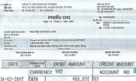 Ai chuyển tiền cho ông thứ trưởng?