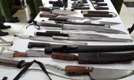 100 đối tượng thuê xe tải chở hung khí đi 'huyết chiến' trong đêm