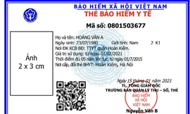 Chưa sử dụng thẻ bảo hiểm y tế gắn chíp, chỉ đổi mẫu mã