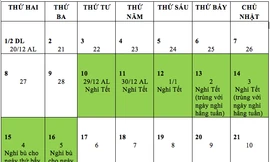 Phương án nghỉ Tết Nguyên đán Tân Sửu 2021 được Bộ LĐ-TB&XH ưu tiên lựa chọn.