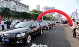 Đường vành đai 3 trên cao đoạn Mai Dịch - cầu Thăng Long chính thức khánh thành đưa vào sử dụng.