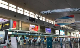 Hình ảnh sân bay Đà Nẵng chiều 24/7.