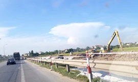Thi công đoạn cao tốc Cao Bồ - Mai Sơn, 1 trong các đoạn cao tốc Bắc - Nam phía Đông. Ảnh minh hoạ.
