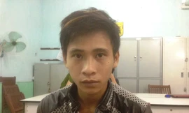 Nghi phạm Nguyễn Thanh Tý tại cơ quan điều tra. Ảnh CA cung cấp.