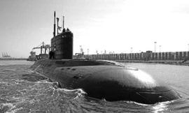 Tàu HQ 183 TP.HCM trong thời gian thử nghiệm tại Nga (Nguồn: Admiralty Verfi).