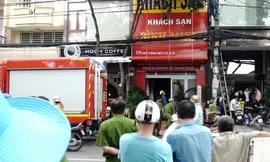 Hiện trường vụ cháy.