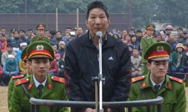 Bị cáo Minh trong phiên toà sơ thẩm. Ảnh: Mai Chi.