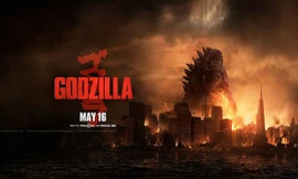 Poster của bộ phim "Godzilla" 2014