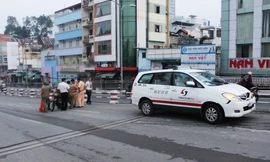 Hiện trường vụ tai nạn.