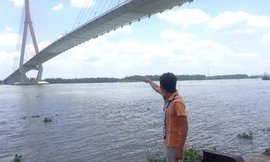 Cầu Cần Thơ, nơi nữ sinh viên nhảy sông Hậu tự tử.