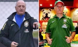 Phỏng vấn nhầm 'Scolari giả' (bên phải).