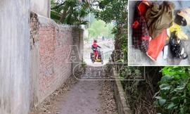  Nơi hung thủ bỏ lại chiếc xe máy cướp được của Trung úy Thắng, và quân tư trang của Trung úy Vũ Thế Thắng được hung thủ vứt xuống cống.