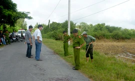 Khám nghiệm hiện trường vụ án sáng ngày 11/9.