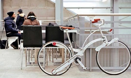 Xe đạp không nan hoa, gập nhỏ như chiếc ô