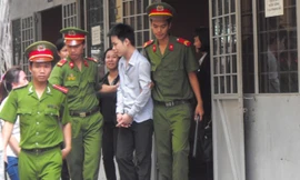 Bị cáo Lưu tại phiên tòa sơ thẩm hôm nay.