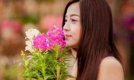  Hot girl Gia Lai hóa cô gái làm vườn đón Tết 