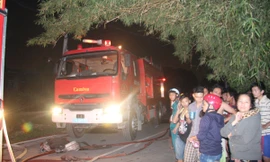 Hiện trường vụ hỏa hoạn.